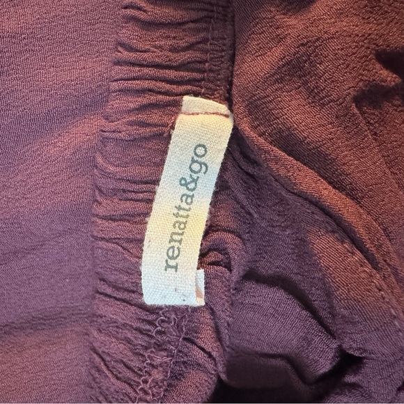 Renatta&go skirt with leg slit in plum (xs) - Picture 3 of 4